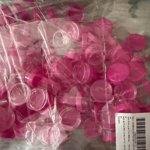 Bulk Pink Mini Plastic Jars - Set of Empty Containers 3 gram